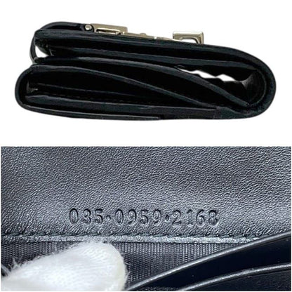 Gucci Bifold Wallet Jackie 035 Canvas Leather Black — view 2
