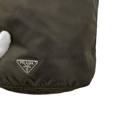 Prada Pouch Drawstring Vera 7 Nylon Tundra Khaki Green Deep — view 5