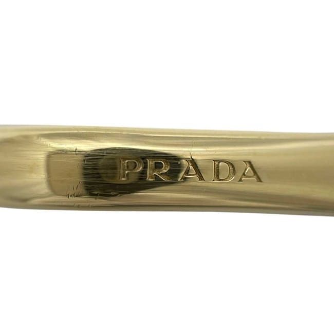 Prada Charm Teddy Bag Polyester Leather Bianco White Pink Key — view 8