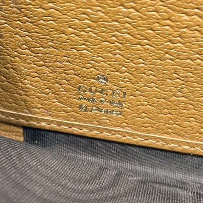 Gucci Zip Around Wallet Disney Hwubm Leather GG Supreme Ebony Beige Mickey — view 5