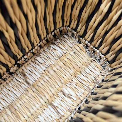 Loewe Tote Bag Square Basket Anagram Raffia Leather Beige — view 4