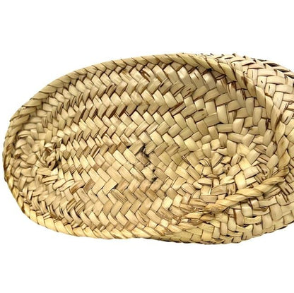 Loewe Basket Bag Medium Anagram 327.02 Raffia Palm Leaf Calfskin Natural Tan — view 6