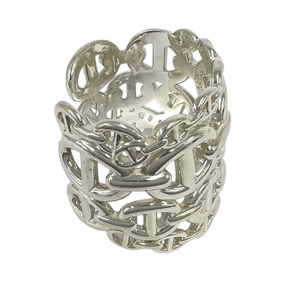 Hermes Chaine D'ancre Enchainee TGM Bangle 925 Sterling Silver Bracelet — view 4