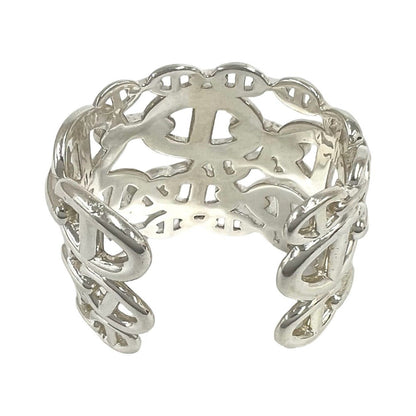 Hermes Chaine D'ancre Enchainee TGM Bangle 925 Sterling Silver Bracelet — view 5