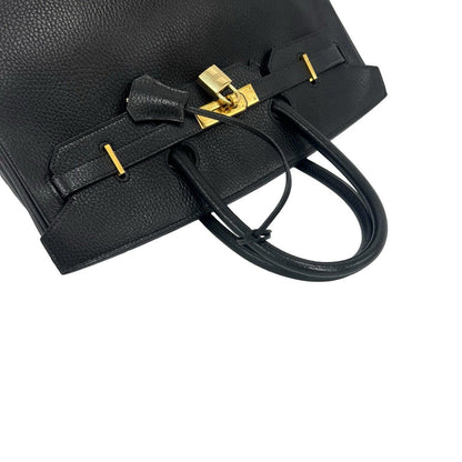 Hermes Bag with Key Vintage Birkin 35 Ardennes Leather Handbag Business Bag — view 4