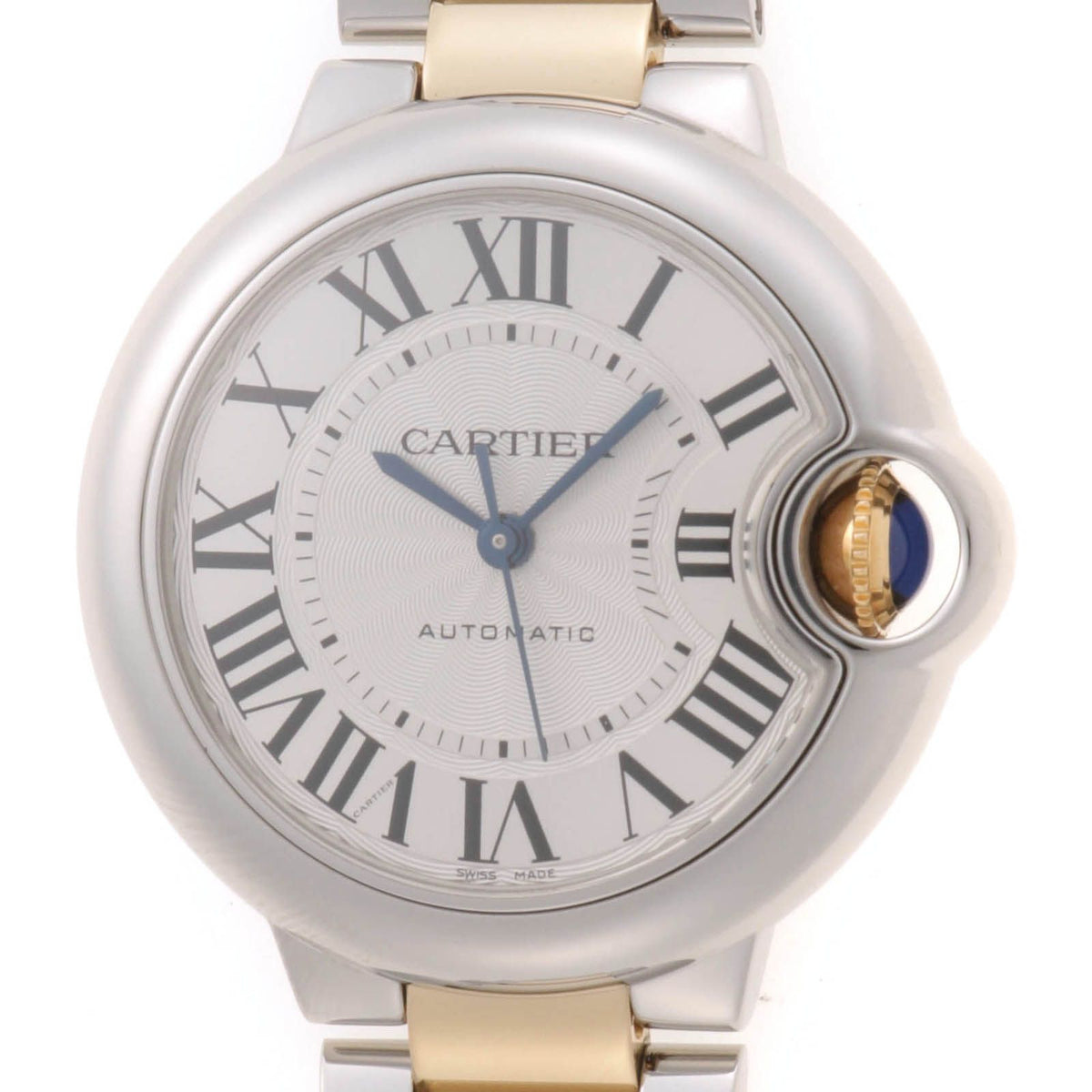 Cartier Ballon Bleu 2 Watch Stainless Steel Automatic Silver Dial
