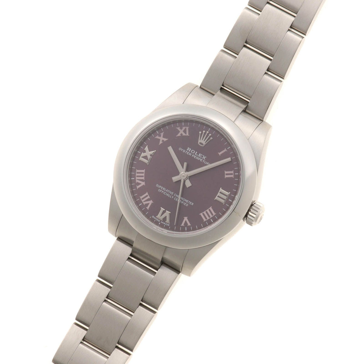 Rolex Oyster Perpetual Watch Stainless Steel Red Gray Dial Automatic — view 2