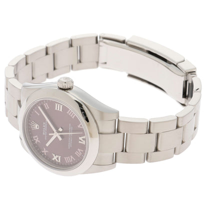 Rolex Oyster Perpetual Watch Stainless Steel Red Gray Dial Automatic — view 3
