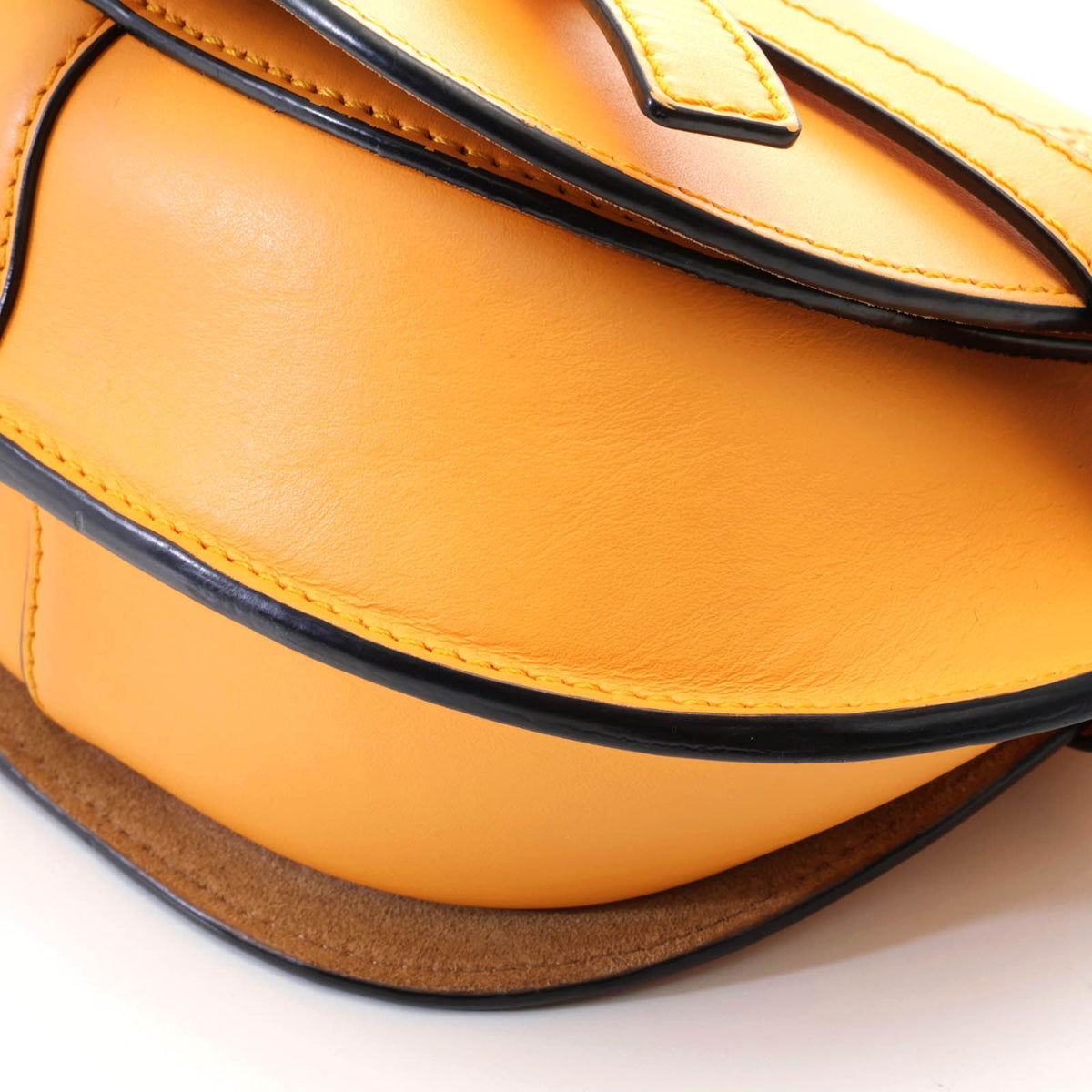Loewe Gate Dual Mini Mandarin Leather Shoulder Bag — view 7