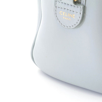Celine Cuir Triomphe 2-Way Blue Gray Calfskin Boston Bag — view 5