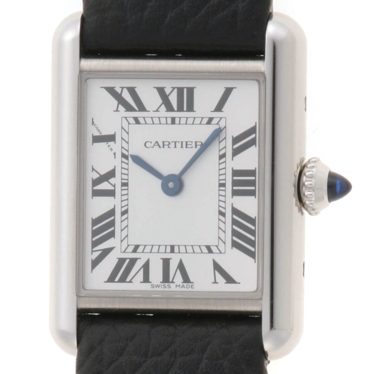 Cartier Tankmust de SM Watch Stainless Steel Silver Dial Quartz