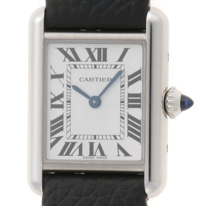 Cartier Tankmust de SM Watch Stainless Steel Silver Dial Quartz