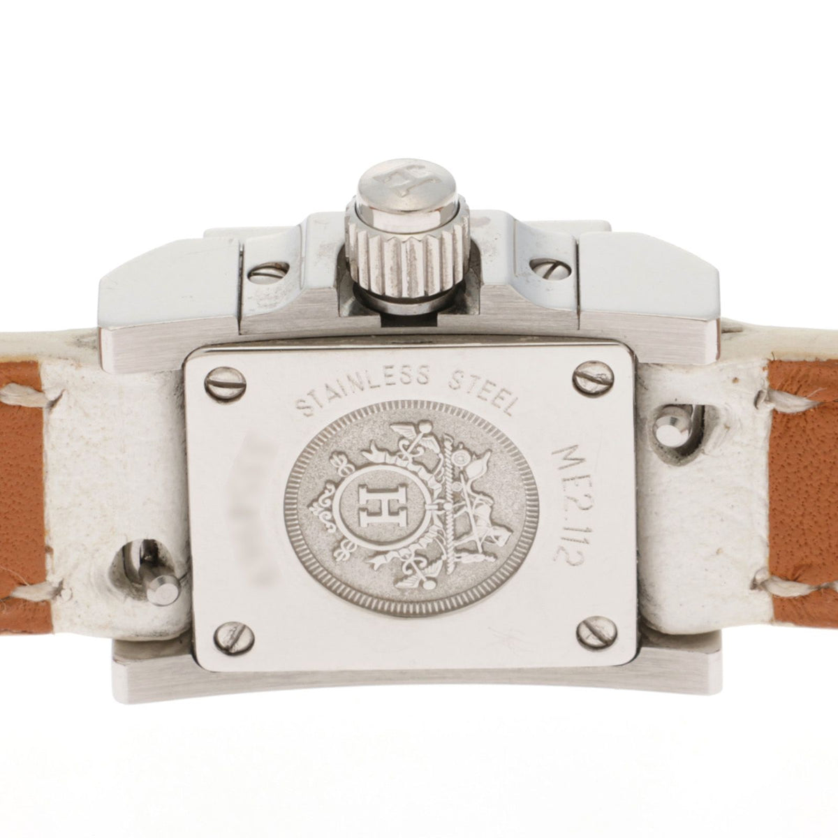 Hermes Medor Lock Triple Tour Watch Stainless Steel White Dial Quartz — view 5