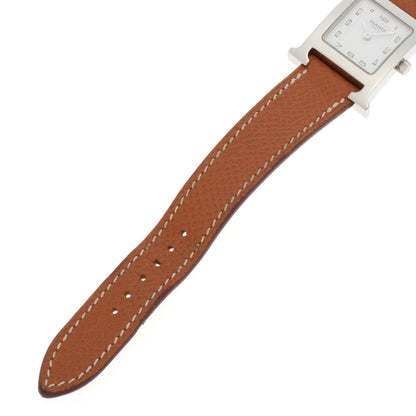 Hermes H Watch Stainless Steel White Dial Quartz — view 5