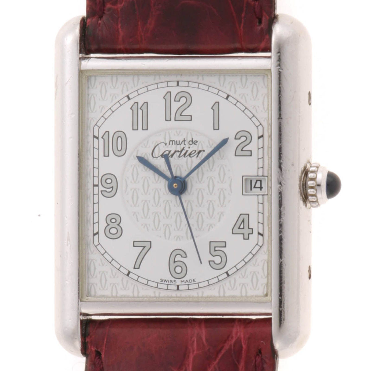 Cartier Must Tank LM Watch Leather White