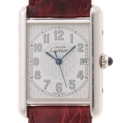 Cartier Must Tank LM Watch Leather White