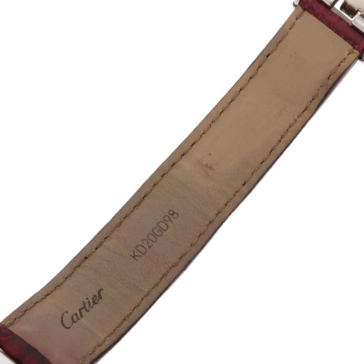 Cartier Must Tank LM Watch Leather White — view 8