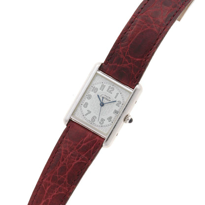 Cartier Must Tank LM Watch Leather White — view 2