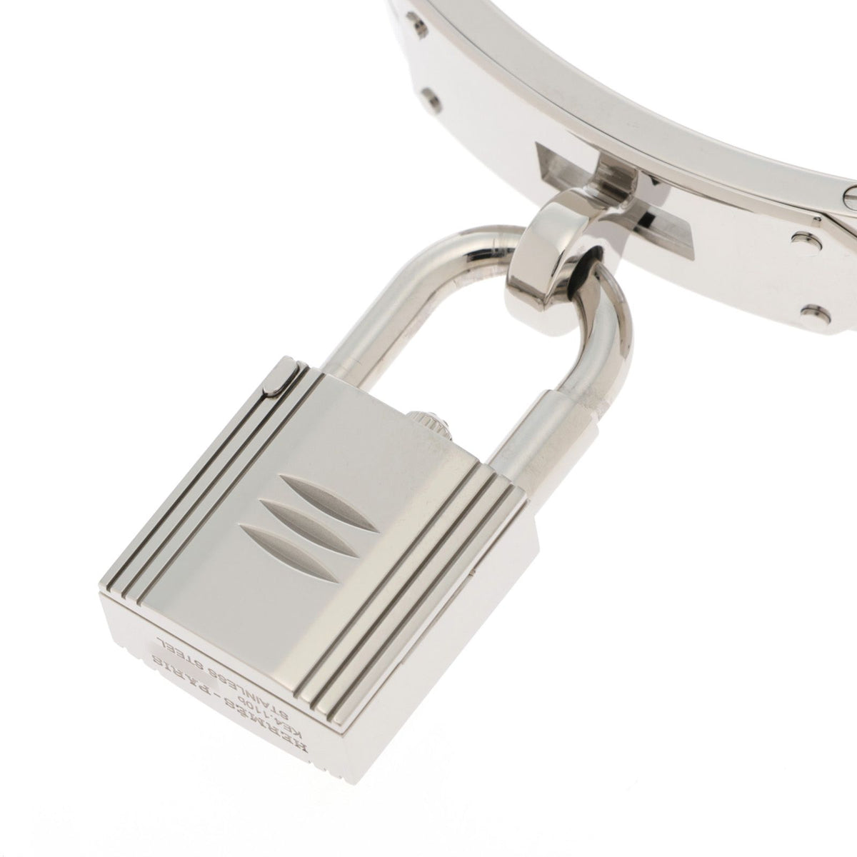 Hermes Kelly Mini Watch Stainless Steel White Dial — view 5