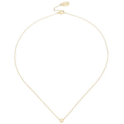 Cartier D'amour Pendant Small Single Diamond Necklace 18k Yellow Gold — view 2