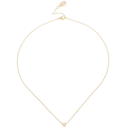 Cartier D'amour Pendant Small Single Diamond Necklace 18k Yellow Gold — view 2