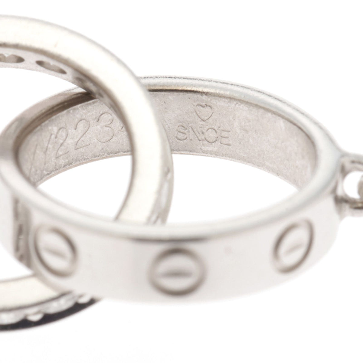 Cartier Baby Love NC WG D Necklace 18k White Gold 18k Silver — view 4