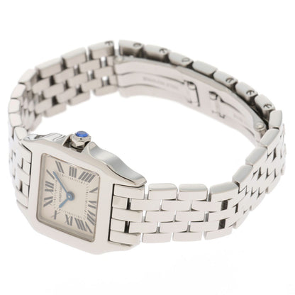Cartier Santos Demoiselle SM Watch Stainless Steel White Rome — view 3