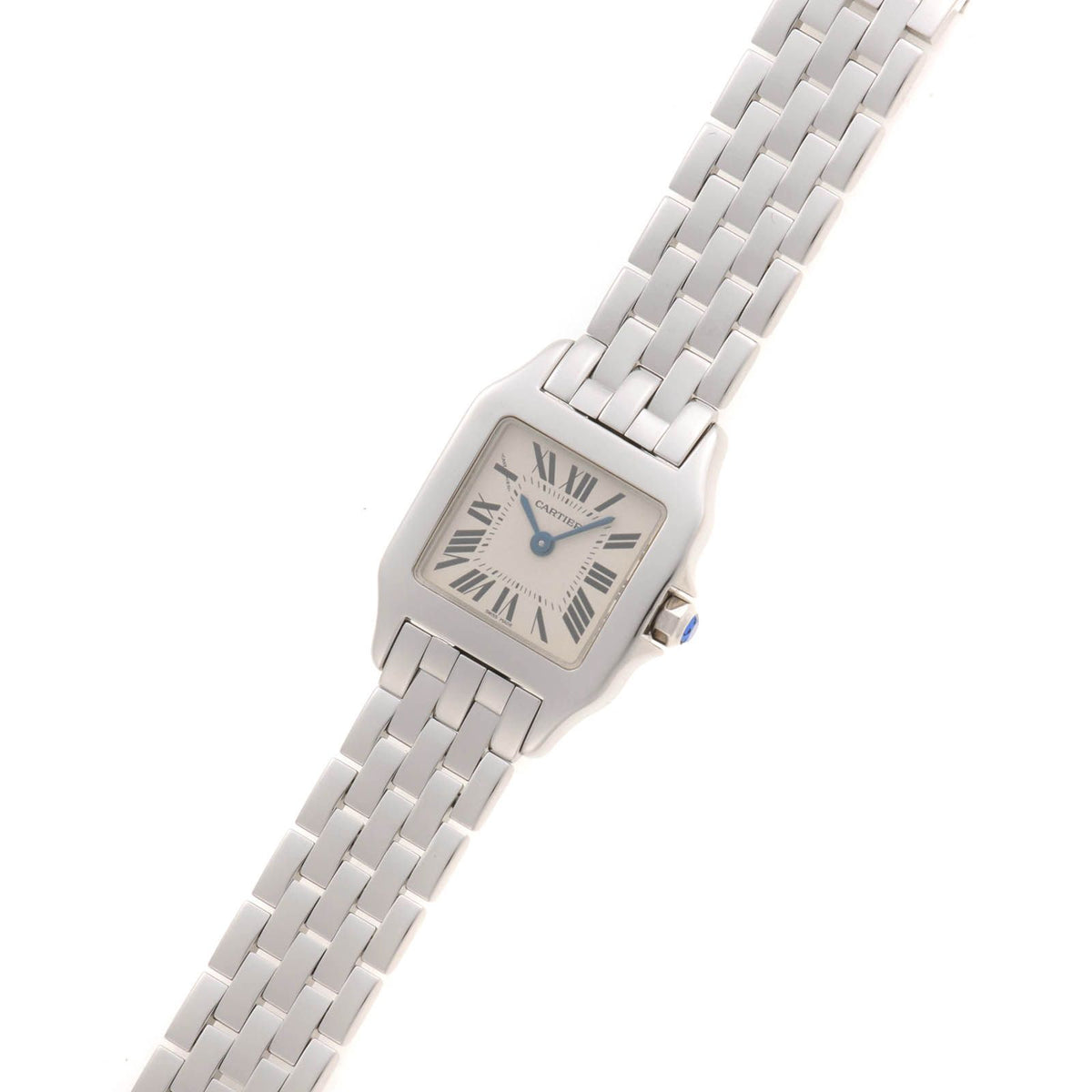 Cartier Santos Demoiselle SM Watch Stainless Steel White Rome — view 2