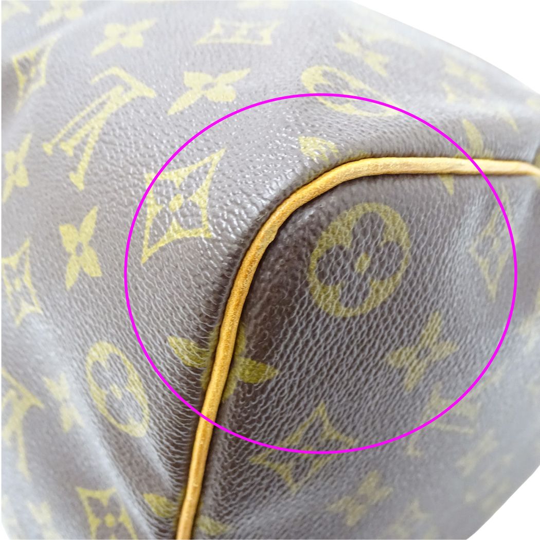 Louis Vuitton Bag Monogram Handbag Speedy 35 Brown Mini — view 8