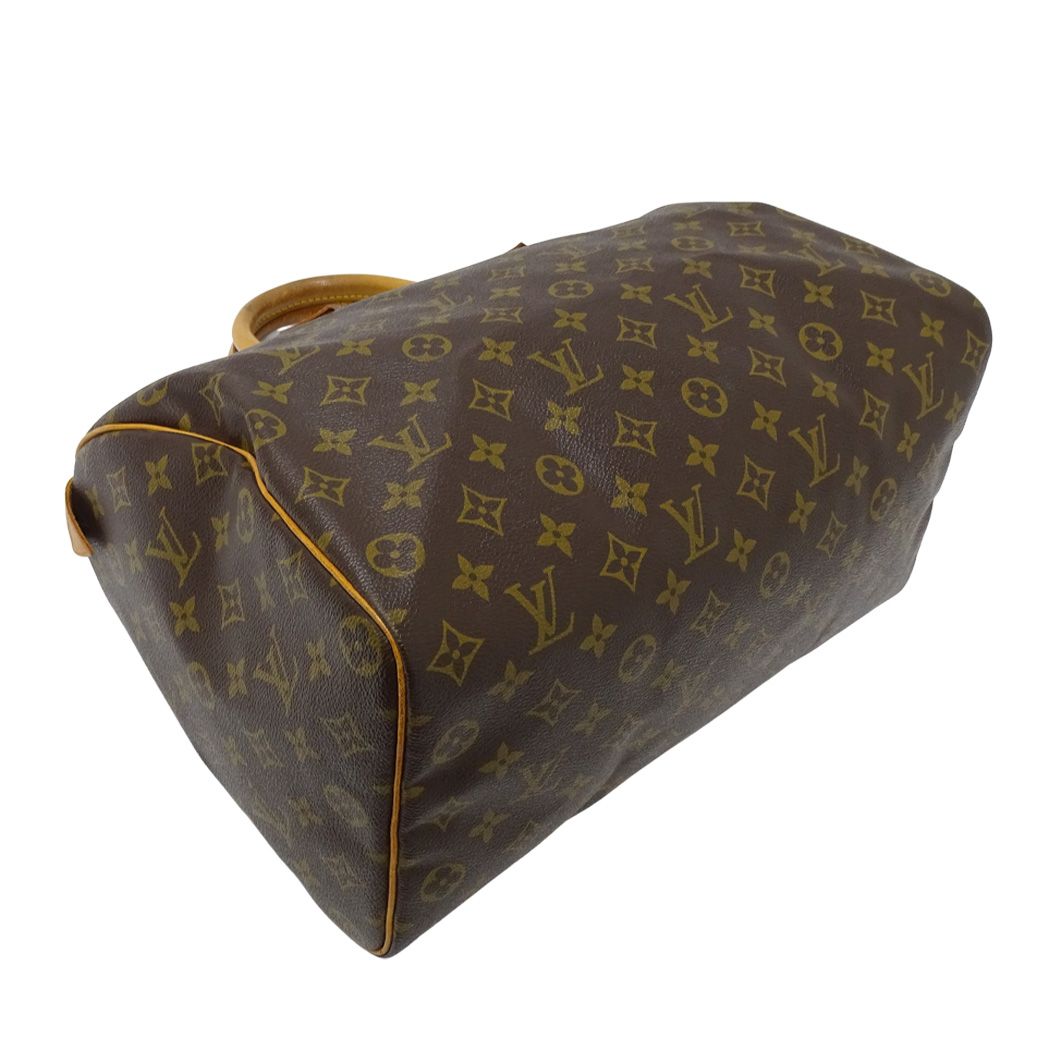 Louis Vuitton Bag Monogram Handbag Speedy 35 Brown Mini — view 4