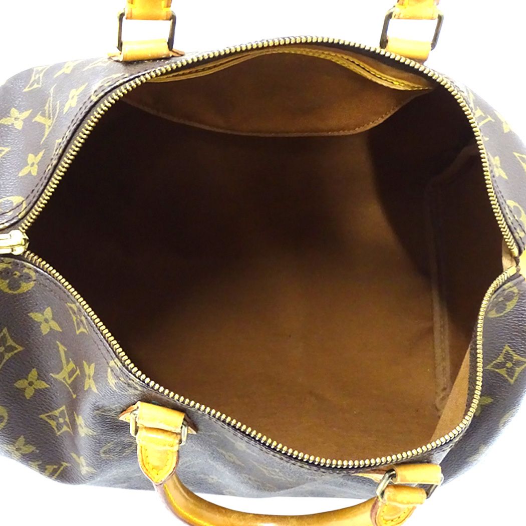Louis Vuitton Bag Monogram Handbag Speedy 35 Brown Mini — view 5