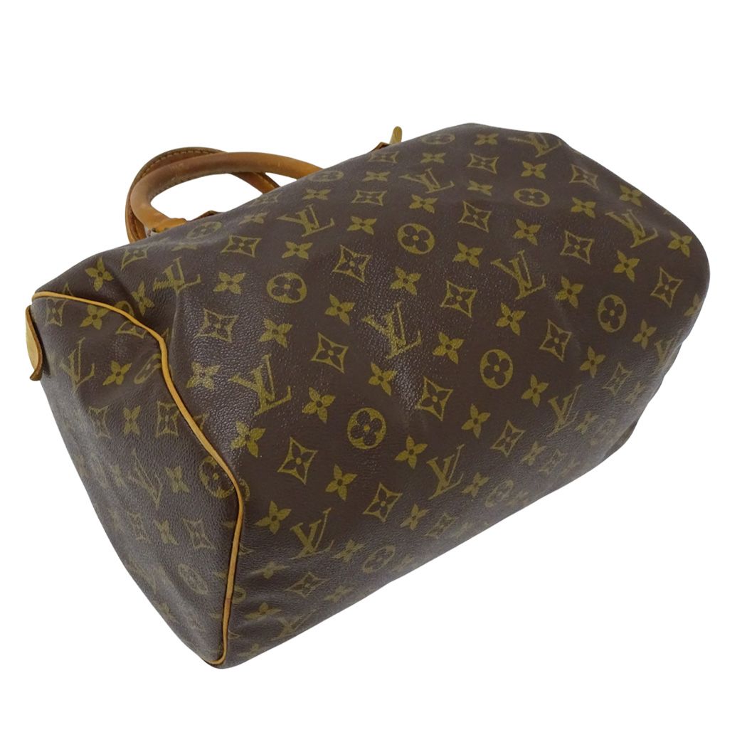 Louis Vuitton Bag Monogram Handbag Speedy 30 Brown Mini — view 4