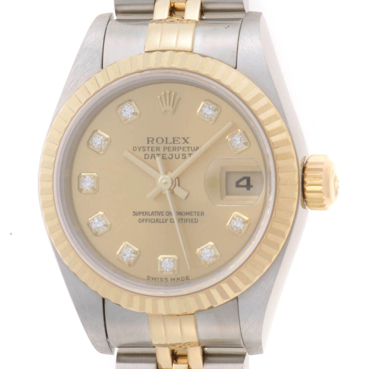Rolex Datejust Watch Stainless Steel YG Champagne Automatic
