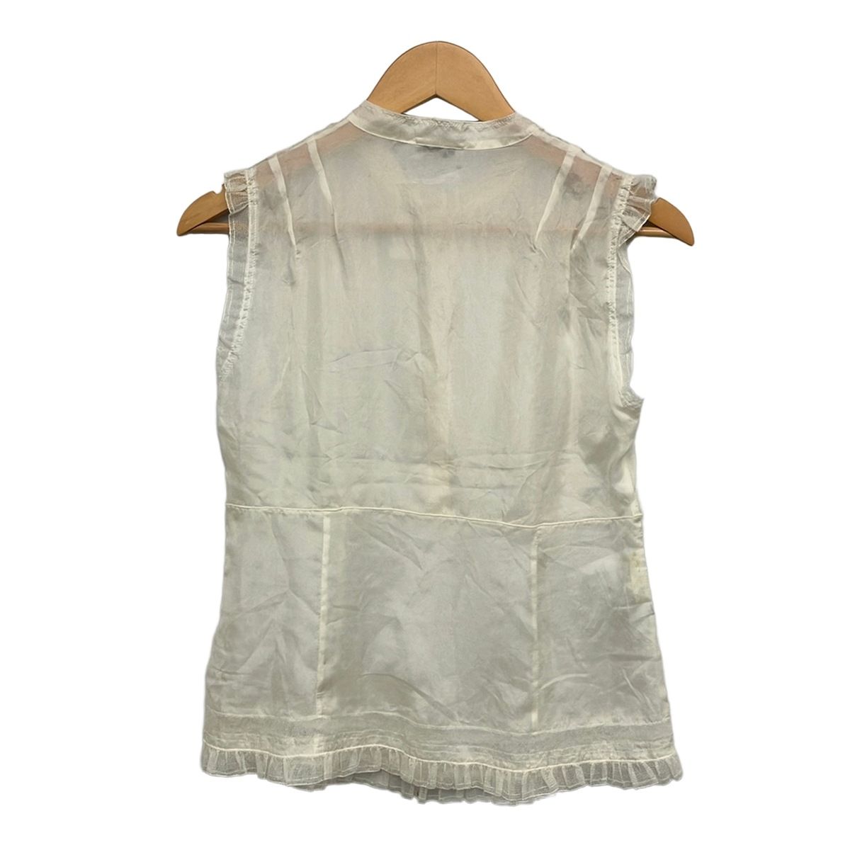 Miu Miu Short Sleeve Top Ivory — view 2