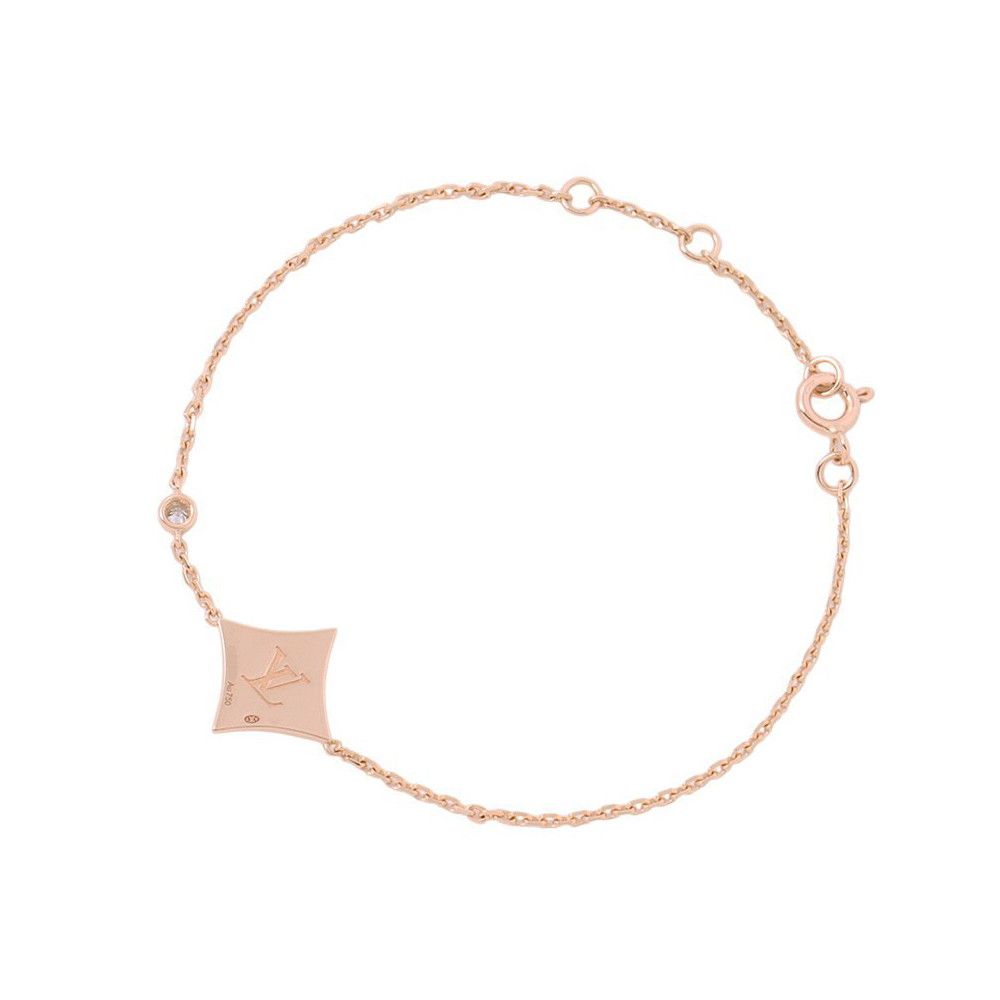 Louis Vuitton Bracelet Star Blossom BB Pink Mother of Pearl Diamond 18k Gold — view 3