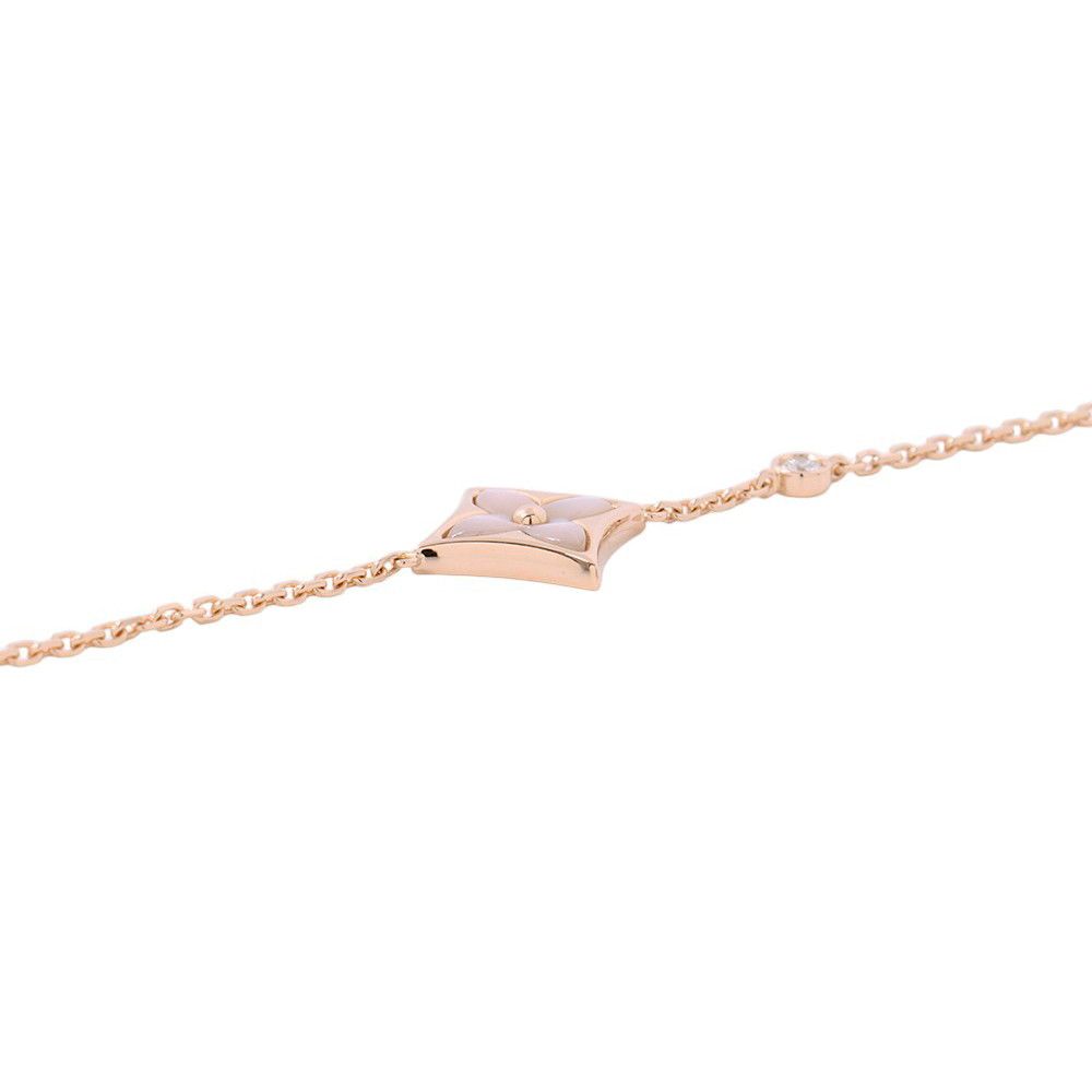 Louis Vuitton Bracelet Star Blossom BB Pink Mother of Pearl Diamond 18k Gold — view 2
