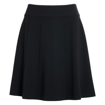 Chanel Skirt CC Logo Black Wool 42