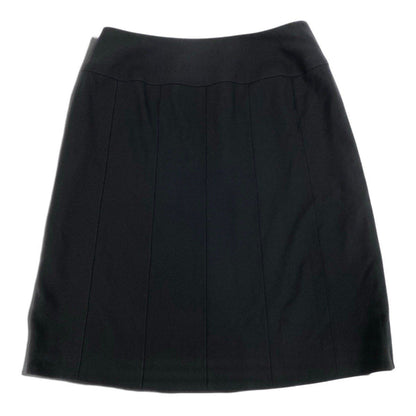 Chanel Skirt CC Logo Black Wool 42 — view 2