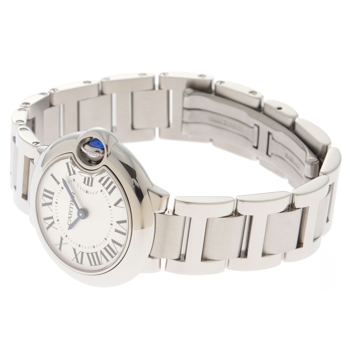 Cartier Ballon Bleu SM 28 Watch SS Stainless Steel Silver Dial Quartz — view 3