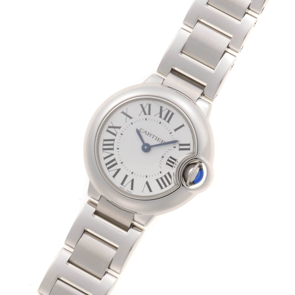 Cartier Ballon Bleu SM 28 Watch SS Stainless Steel Silver Dial Quartz — view 2
