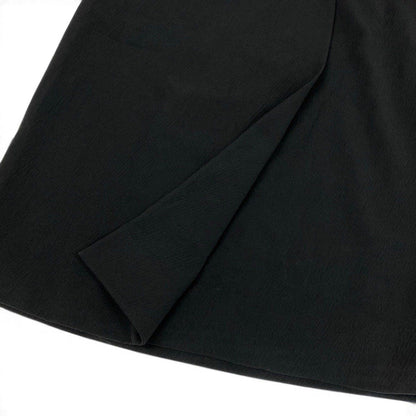 Chanel Knee Length Skirt CC Logo Black Wool 38 — view 5