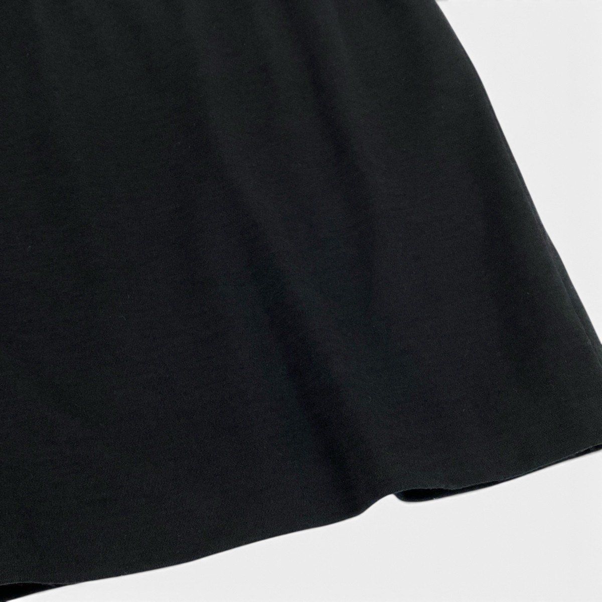 Chanel Skirt CC Logo Knee-Length Black Wool 42 — view 6