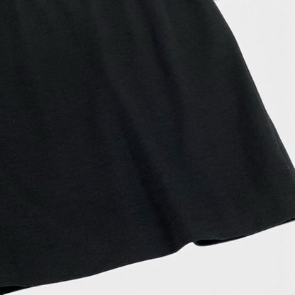 Chanel Skirt CC Logo Knee-Length Black Wool 42 — view 6