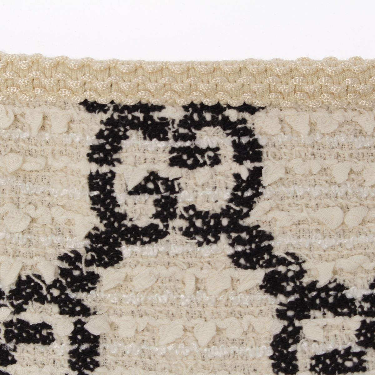 Gucci Tweed GG Jacquard Skirt White Black 36 — view 4