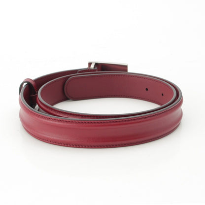 Gucci Leather G Flower Buckle Belt Bordeaux 95 — view 2