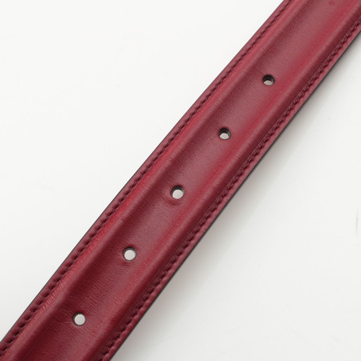 Gucci Leather G Flower Buckle Belt Bordeaux 95 — view 6