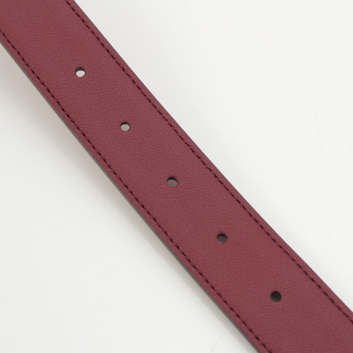 Gucci Leather G Flower Buckle Belt Bordeaux 95 — view 7