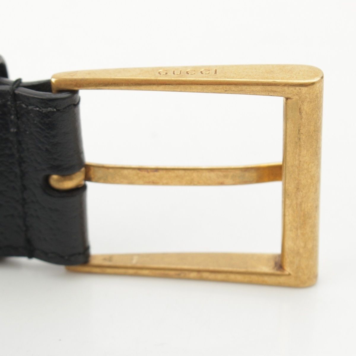 Gucci Leather Bee Star Belt Black 90/36 — view 7