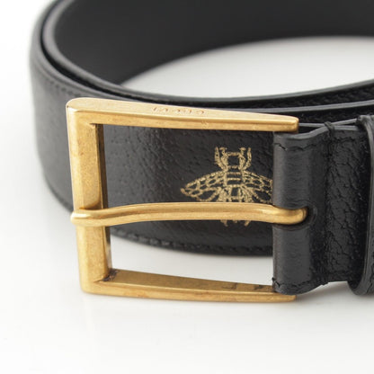 Gucci Leather Bee Star Belt Black 90/36 — view 3