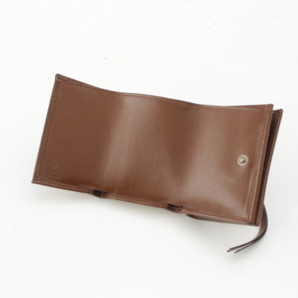 Gucci Hacker Neo Classic Wallet the Canvas Leather Trifold Beige — view 4